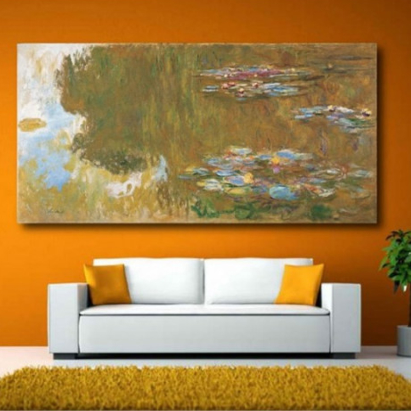 Πίνακας σε καμβά με Ζωγραφική Claude Monet The Water Lily Pond